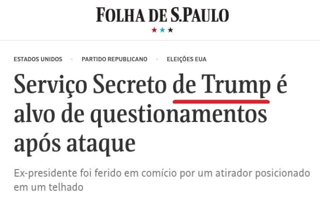 Serviço Secreto de Trump