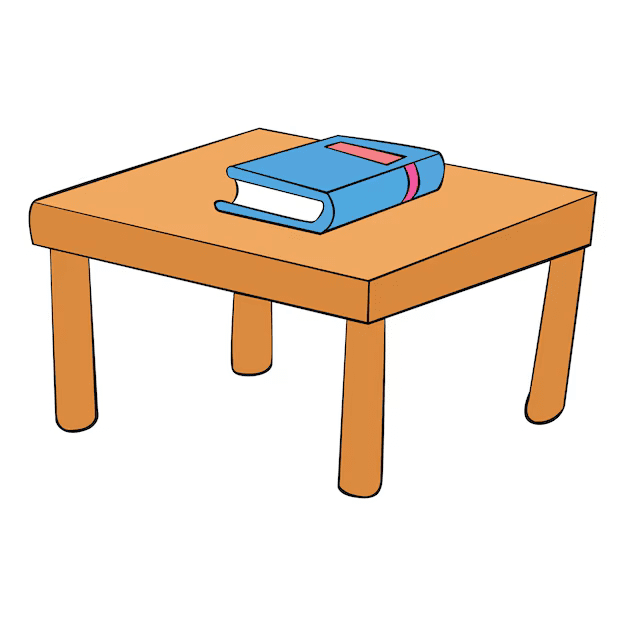 the book is on the table